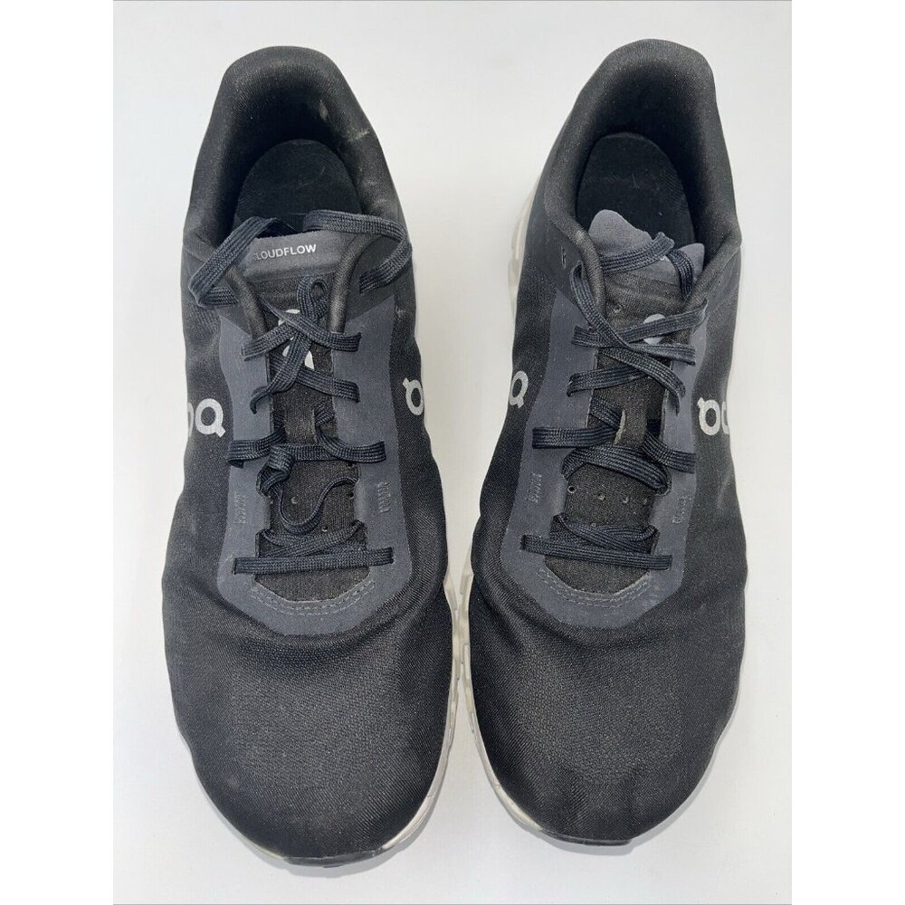 ON RUNNING Cloudflow 4 Running Shoes Black White Size 9 Men's